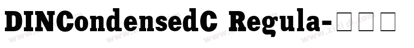 DINCondensedC Regula字体转换